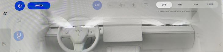 Tesla 3 - Lüftung