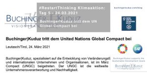 #RestartThinking Klimaaktion von Buchinger|Kuduz - 30 Tage Veränderung - Tag 5