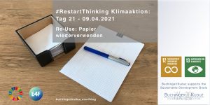 #RestartThinking Klimaaktion von Buchinger|Kuduz - 30 Tage Veränderung - Tag 21