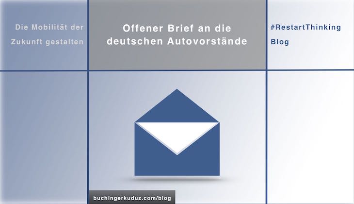Offener Brief an die deutschen Autovorstände
