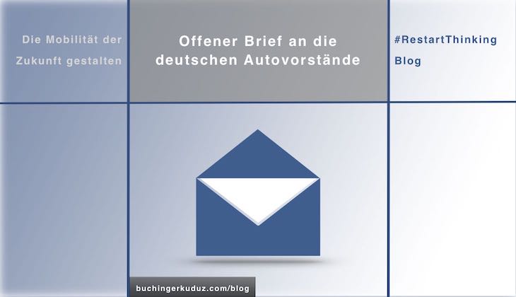 Offener Brief an die Deutschen Autovorstände