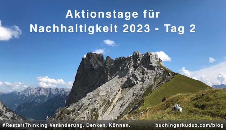 Buchinger|Kuduz Aktionstage-Nachhaltigkeit 2030 Tag 2