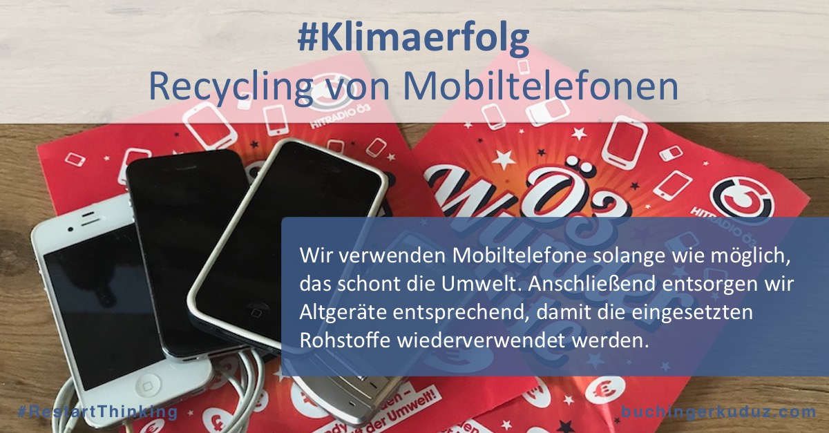 #Klimaerfolg: Recycling von Mobiltelefonen