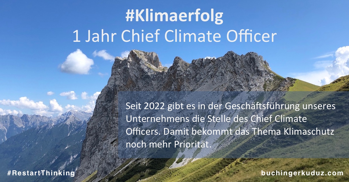 #Klimaerfolg: Ein Jahr Chief Climate Officer