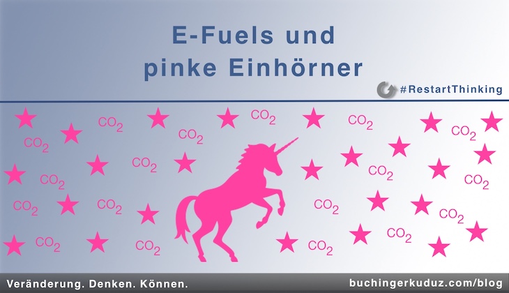 RestartThinking-Blog E-Fuels und pinke Einhörner